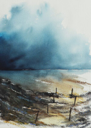 Threatening weather at the beach